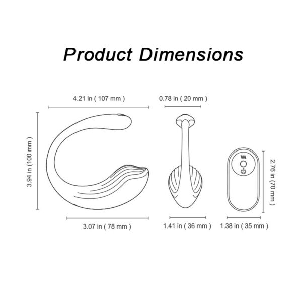 Dolphin Controlled Rechargeable remote Love Egg Vibrator - Image 8