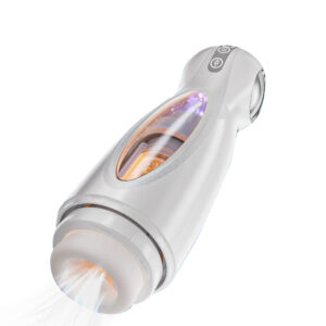 Men's retractable and rotating electric masturbator