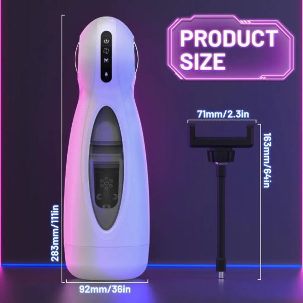 Men's retractable and rotating electric masturbator - Image 4