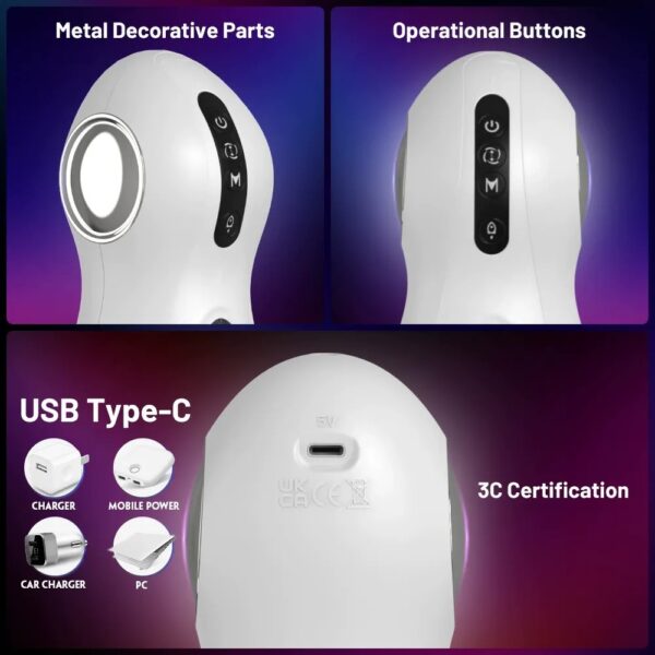 Men's retractable and rotating electric masturbator - Image 6
