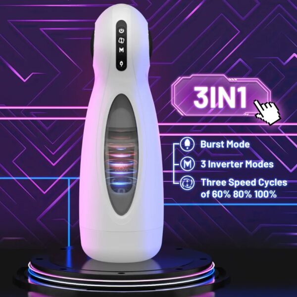 Men's retractable and rotating electric masturbator - Image 5