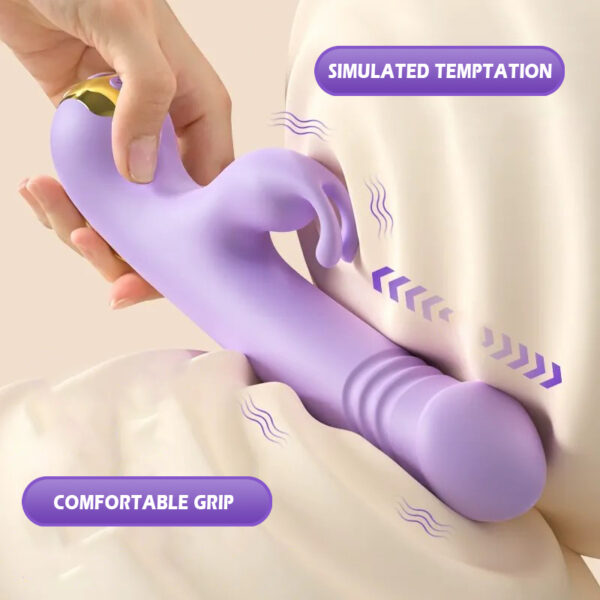 Fully automatic rabbit vibrator can be inserted into the body and shrink - Image 2