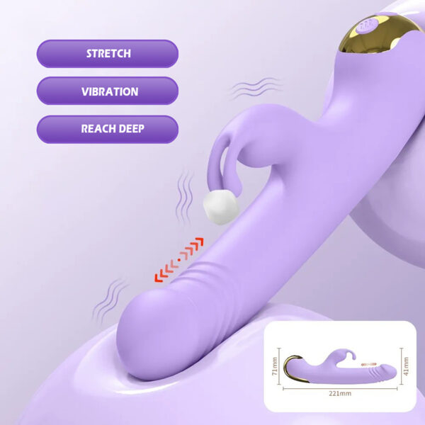 Fully automatic rabbit vibrator can be inserted into the body and shrink - Image 5