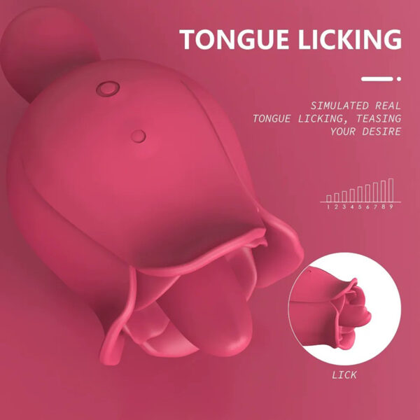 Rose tongue licking clitoris masturbator - Image 3