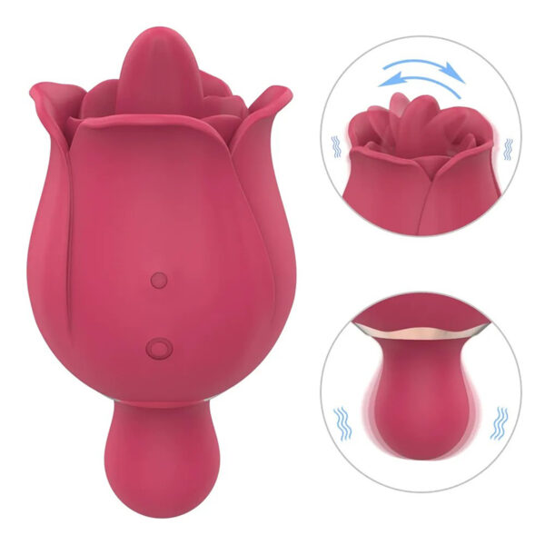 Rose tongue licking clitoris masturbator - Image 2