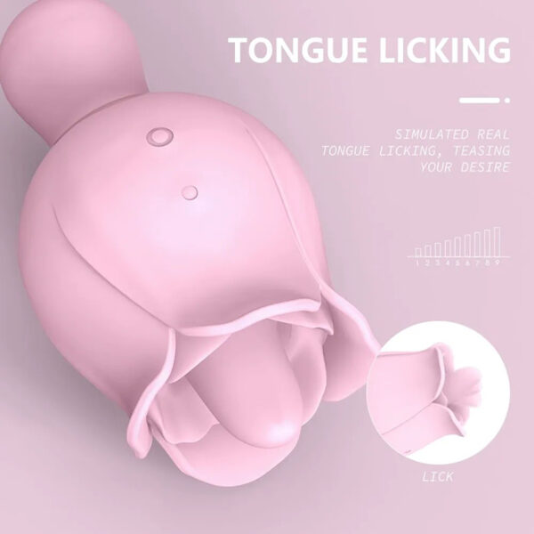 Rose tongue licking clitoris masturbator - Image 4