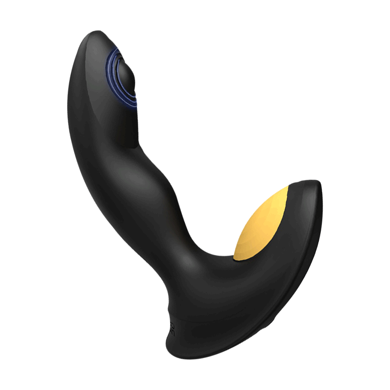 Slapping and vibrating remote control prostate massager