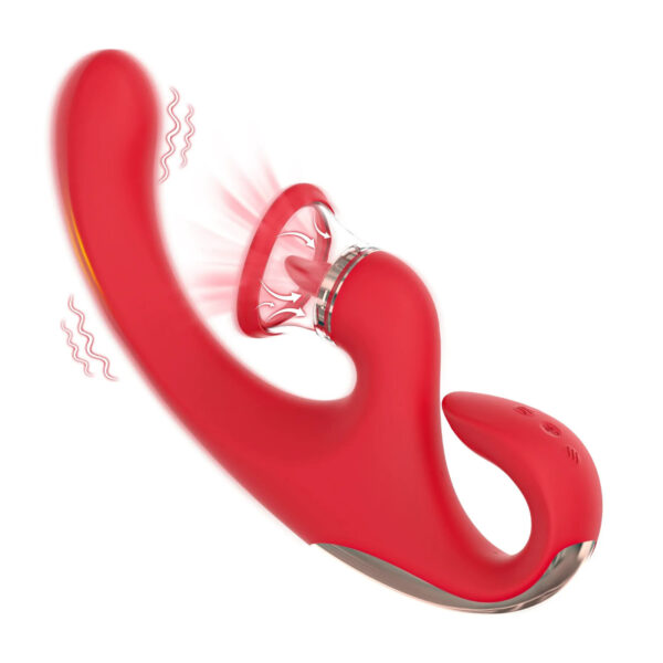 Female tongue sucking licking strong vibration multifunctional vibrator - Image 3