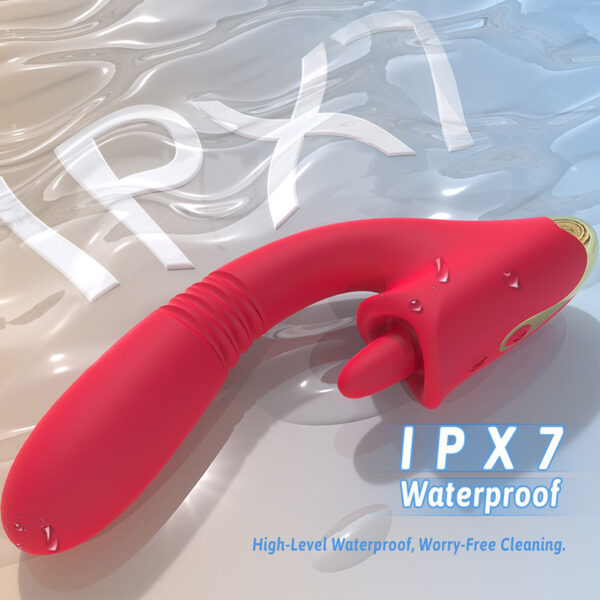 G-spot vibrator with telescopic function + clitoral licking masturbator - Image 7