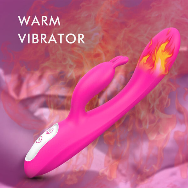 Heating rabbit vibrator that stimulates the G-spot and clitoris - Image 2