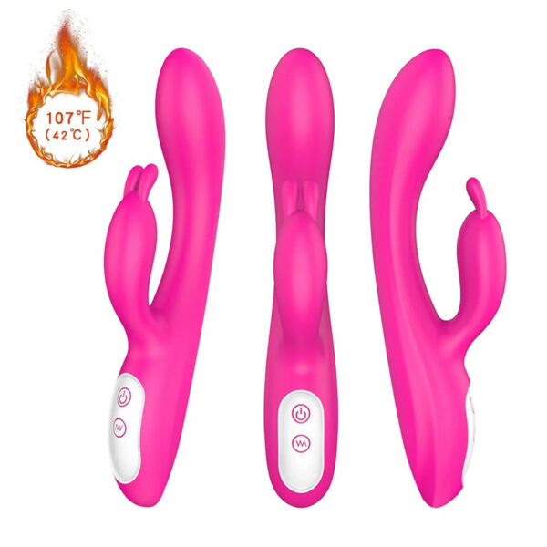 Heating rabbit vibrator that stimulates the G-spot and clitoris - Image 3