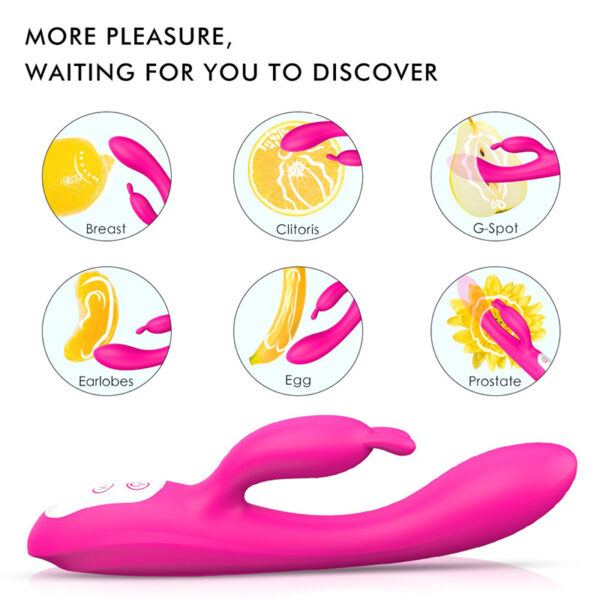 Heating rabbit vibrator that stimulates the G-spot and clitoris - Image 6