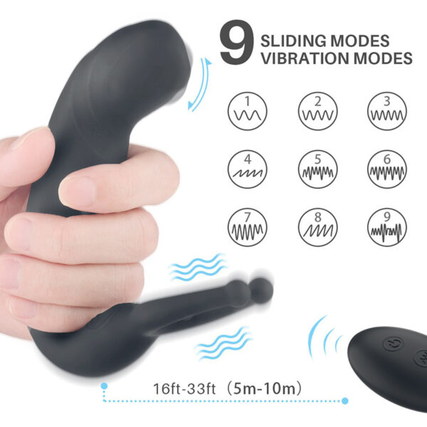 Stimulate P point + lock sperm + stimulate testicles + prostate massager with remote control - Image 4