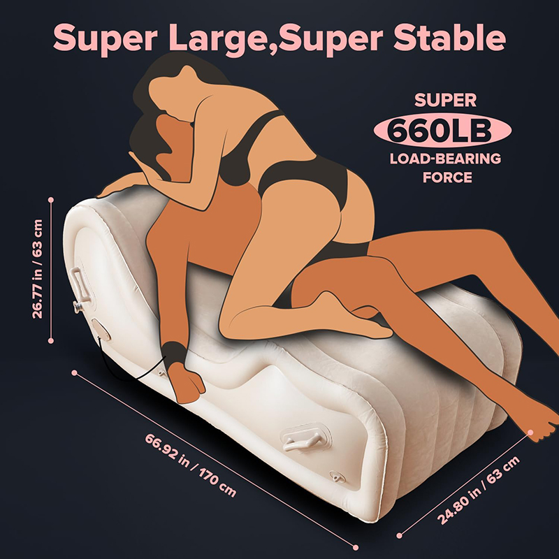 Inflatable pleasure sofa with G-spot support - Image 6